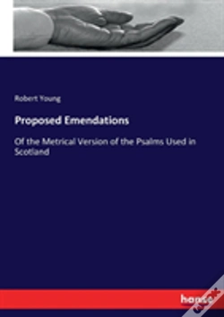 Capa do artigo Proposed Emendations
