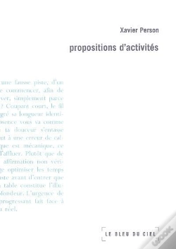 Capa do artigo Propositions D'Activites