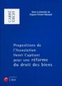 Propositions De L'Association Henri Capitant Pour Une Réforme Du Droit Des Biens - Preview
