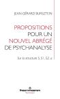 Propositions Pour Un Nouvel Abrégé De Psychanalyse : Sur La Structure S, S1, S2, A - Preview