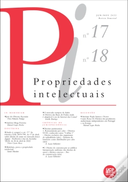 Capa do artigo Propriedades Intelectuais N.º 17 e 18