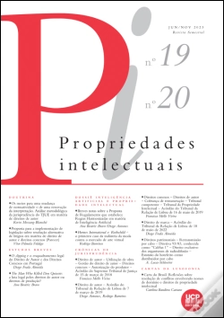 Capa do artigo Propriedades Intelectuais N.º 19 e 20