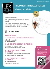 Propriété Intellectuelle ; Dessins Et Modèles