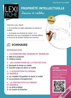 Capa do artigo Propriété Intellectuelle ; Dessins Et Modèles