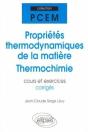 Proprietes Thermodynamiques De La Matiere - Thermochimie - Cours Et Exercices Corriges - Preview