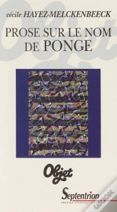 Prose Sur Le Nom De Ponge