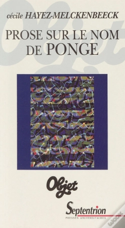 Capa do artigo Prose Sur Le Nom De Ponge