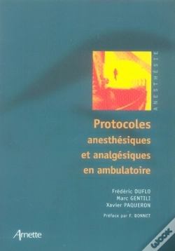Capa do artigo Protocoles Anesthésiques Et Analgésiques En Ambulatoire