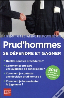 Capa do artigo Prud'Hommes ; Se Défendre Et Gagner (Édition 2018)