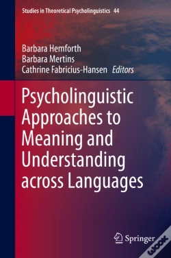 Capa do artigo Psycholinguistic Approaches To Meaning And Understanding Across Languages