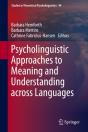 Psycholinguistic Approaches To Meaning And Understanding Across Languages - Preview