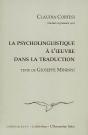 Psycholinguistique À L'Oeuvre Dans La Traduction ; Texte De Giuseppe Mininni - Preview