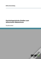 Capa do artigo Psycholinguistische Studien Zum Generischen Maskulinum