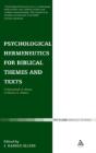 Psychological Hermeneutics For Biblical Themes And Texts - Preview