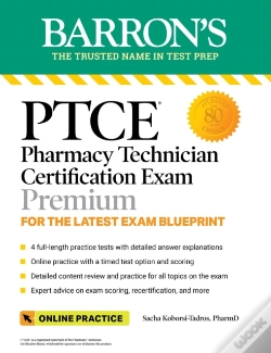 Capa do artigo Ptce: Pharmacy Technician Certification Exam Premium: 4 Practice Tests + Comprehensive Review + Online Practice