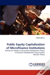 Public Equity Capitalization Of Microfinance Institutions