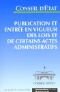 Publication Et Entree En Vigueur Des Lois Et De Certains Actes Administratifs - Preview