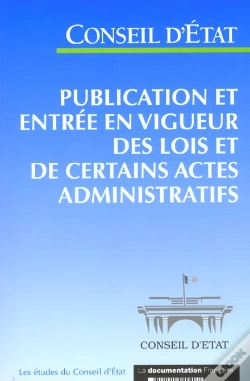 Capa do artigo Publication Et Entree En Vigueur Des Lois Et De Certains Actes Administratifs