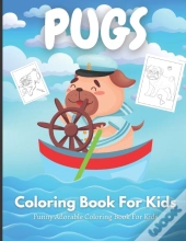 Pugs Coloring Book For Kids