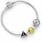 Pulseira com Charms - Harry Potter: Prateada com 3 Contas - Preview