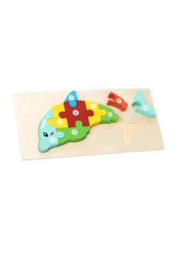 Capa do artigo PUZZLE - ANIMAIS C/NÚMEROS - GOLFINHO (3+)