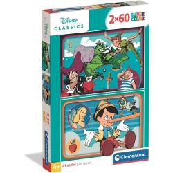 Capa do artigo Puzzle Clementoni 2x60 Peças Disney Classics 2025