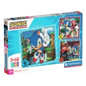 Capa do artigo Puzzle Clementoni 3X48 Pecas Square Sonic 25320