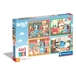 Capa do artigo Puzzle Clementoni 4 in 1 Bluey - 12, 16, 20 e 24 peças