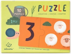 Capa do artigo Puzzle Contar - 2 Peças