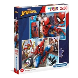 Capa do artigo Puzzle de 2 x 60 peças Spiderman Supercolor CLEMENTONI