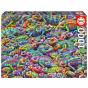 Puzzle Educa 1000 Peças Caos Camleonico 20582 - Preview