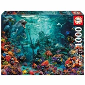 Capa do artigo Puzzle Educa 1000 Peças Recife De Coral Poseidon 20174