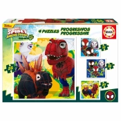 Capa do artigo Puzzle Educa 12-16-20-25 Peças Progressivo Dino Spidey 20343