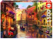 Capa do artigo Puzzle Educa 1500 Peças Entardecer em Veneza 17124