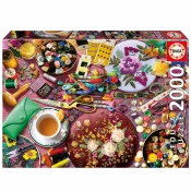 Capa do artigo Puzzle Educa 2000 Peças A Mesa De Costura 20263