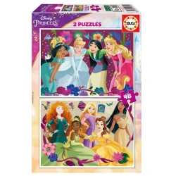 Capa do artigo Puzzle Educa 2X48 Pecas Disney Princess 19675