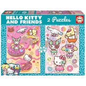Capa do artigo Puzzle Educa 2X500 Peças Hello Kitty 20587