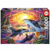 Capa do artigo Puzzle Educa 4000 Peças Orcas E Lobos 20259