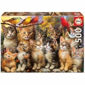 Capa do artigo Puzzle Educa 500 Peças Gatinhos E Passaros 20241