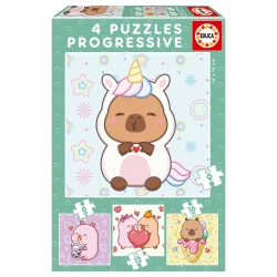 Capa do artigo Puzzle Educa 6-9-12-16 Peças Progressivo Capivara 20483