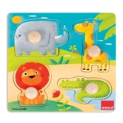 Capa do artigo Puzzle goula animais da selva 4 peças