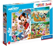 Capa do artigo Puzzle Mickey e amigos 3 x 48 peças