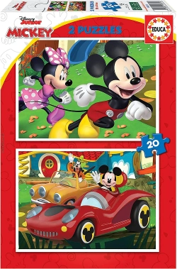 Capa do artigo Puzzles Educa 2x20 peças Mickey Mouse