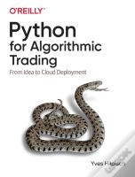 Python For Algorithmic Trading