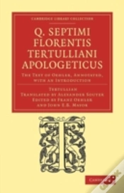 Capa do artigo Q. Septimi Florentis Tertulliani Apologeticus