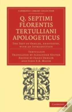 Capa do artigo Q. Septimi Florentis Tertulliani Apologeticus