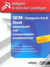 Capa do artigo Qcm Categories A Et B ; Droit Administratif, Civil, Communautaire, Constitutionnel