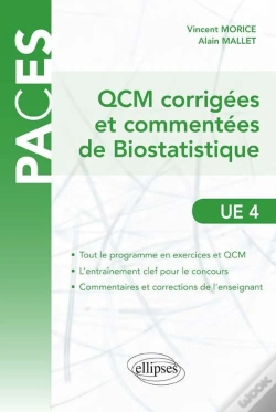 Capa do artigo Qcm Commentees Et Corrigees De Biostatistique - Ue4