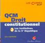 Qcm Droit Constitutionnel T.2 ; Les Institutions De La V Republique - Preview
