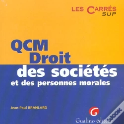 Capa do artigo Qcm Dt Societes & Pers.Morales